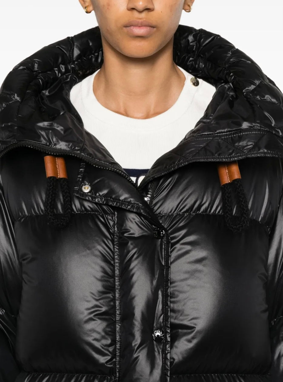 GIUBBINO MONCLER DONNA NERO OVER