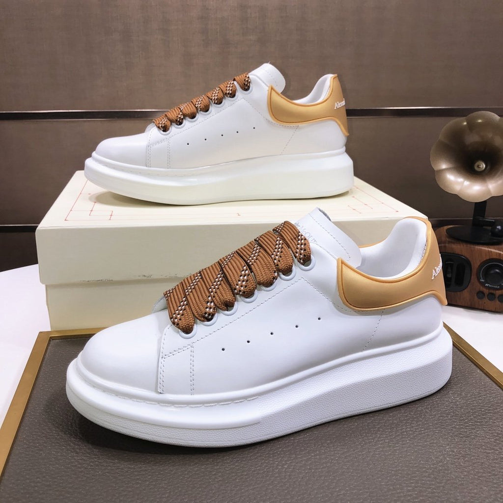 ALEXANDER MCQUEEN BIANCHE E MARRONCINO,LACCI IN MARRONCINO