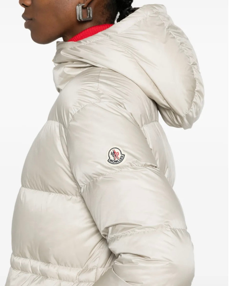 GUBBINO MONCLER DONNA LUNGO BIANCO