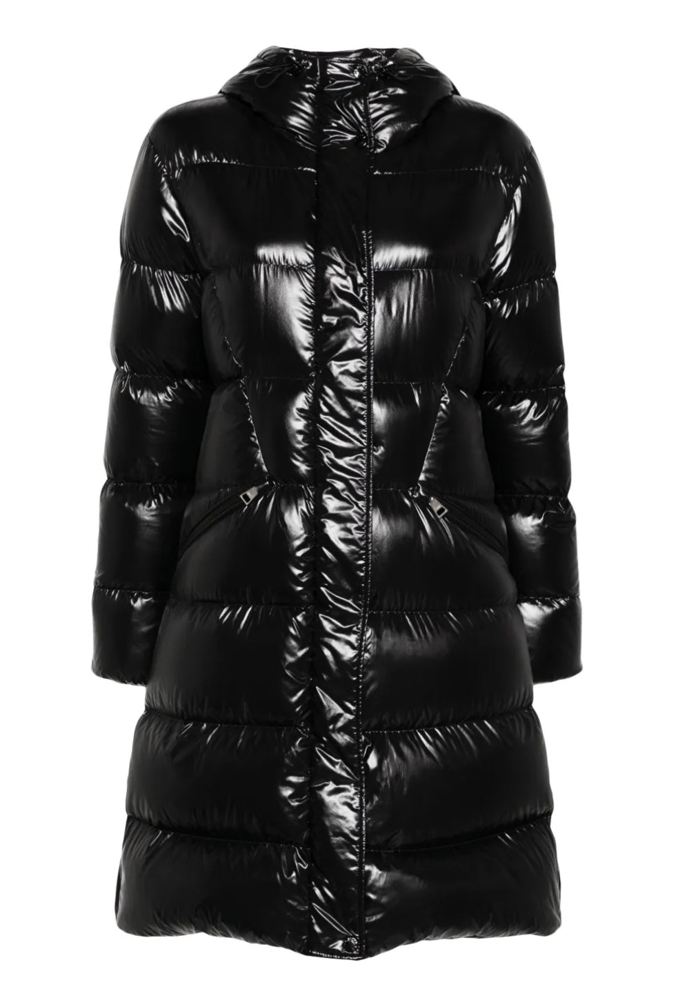 GUBBINO MONCLER DONNA NERO LUNGO